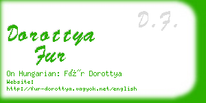 dorottya fur business card